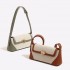 Summer new bag women's versatile retro shoulder crossbody bag light luxury niche French contrasting color armpit bag