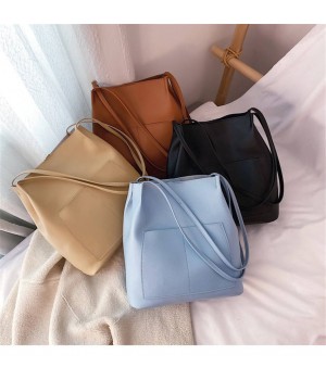 K1302 Women's Handbags 11 Colors Casual Bucket bag Shoulder Armpit Tote Bags Women Handbags