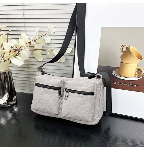 Multi-pocket Casual Large Capacity Women's Shoulder Bags Commute Travel Portable Ladies Messenger Bag Solid Color Female Purse