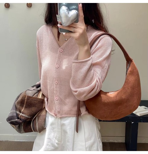 Factory Wholesale Custom Logo Suede Dumpling Bag Ladies' Underarm Bag Handbag For Woman