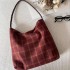 2025 oem odm Bath casual wool magnetic shoulder bag is versatile for commuting and large capacity Designer Handbags vintage