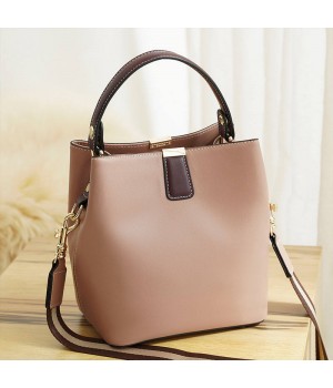 Luxury design ladies handbag genuine leather shoulder messenger bag large capacity bucket bag women shoulder bags