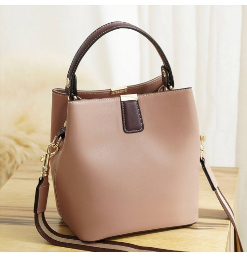 Luxury design ladies handbag genuine leather shoulder messenger bag large capacity bucket bag women shoulder bags