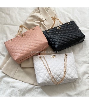 2024 Hot Sale Large Capacity Women's Chain Handbag Fashionable Large Shopping Bag for Travel Shoulder Crossbody Bag