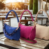 Women's Double Handle Suede Single Shoulder Bag Monogrammed Crossbody Bag For Women