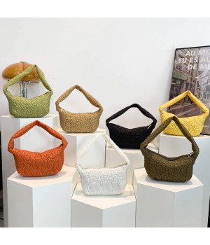 Korean flower Lattice Women Messenger Small Square Handle Bag Wholesale quailted Ladies Shoulder Bag Customs Handbag