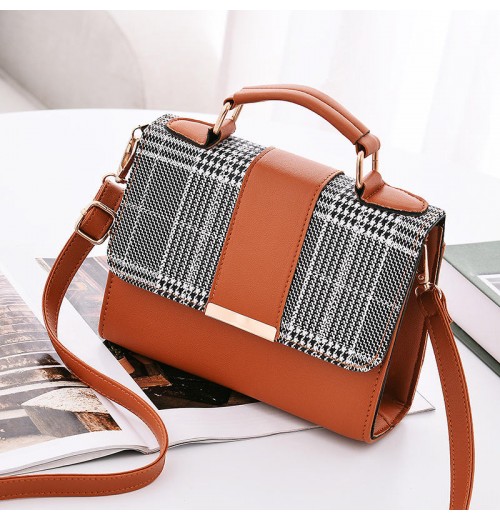 2024 New Fashionable Korean Style Women's Crossbody Shoulder Bag Casual Zipper Closure PU and Canvas Lining Direct Offer