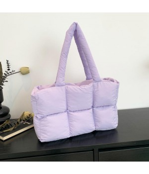 Hot Off The Shelf Fluffy Soft Cotton Thickened Quilted Crossbody Bag Candy Color Women'S Underarm Shoulder Bag