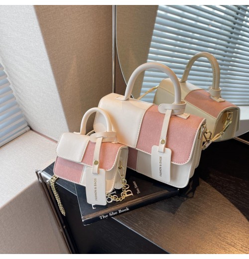 2024 Summer Female Fashion Portable Single Strap Shoulder Bag Advanced Diagonal Small Square Design RFID Straw PU Zipper