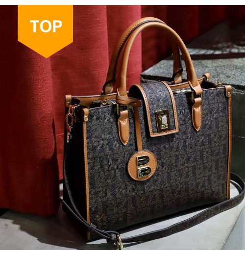 Women's Wild Temperament Handbag New Large-capacity Women's Bag Cross -body Brown Color Fashionable Hand -raising Ancient Bag