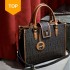 Women's Wild Temperament Handbag New Large-capacity Women's Bag Cross -body Brown Color Fashionable Hand -raising Ancient Bag